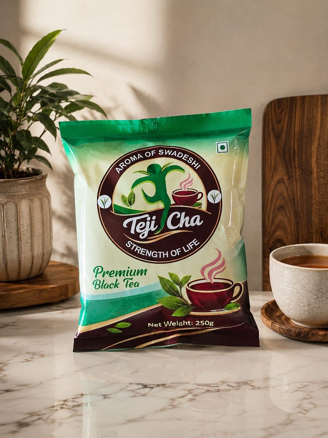 Teji Cha Premium - Strong & flavourful CTC tea for everyday chai